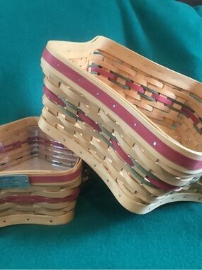 Longaberger 2001 Shining Star Hostess and Shining Star baskets.